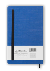 COTTON HARDCOVER BLANK NOTEBOOK BLUE