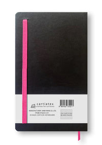 LEDEREN HARDCOVER BORDUURSEL BLANCO NOTITIEBOEKJE ROZE ZEBRA