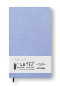 [OXFORD] FABRIC HARDCOVER BLANK NOTEBOOK LIGHT BLUE