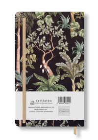 FABRIC HARDCOVER BLANK NOTEBOOK AMAZON FOREST