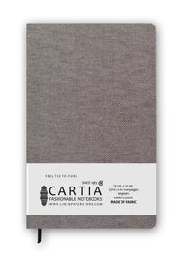 [OXFORD] FABRIC HARDCOVER BLANK NOTEBOOK GREY